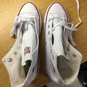 Brand new white high top converse (women’s 8.5)